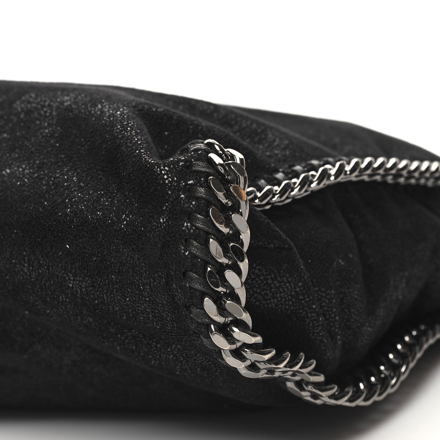 Shaggy Deer Falabella Fold Over Tote Black