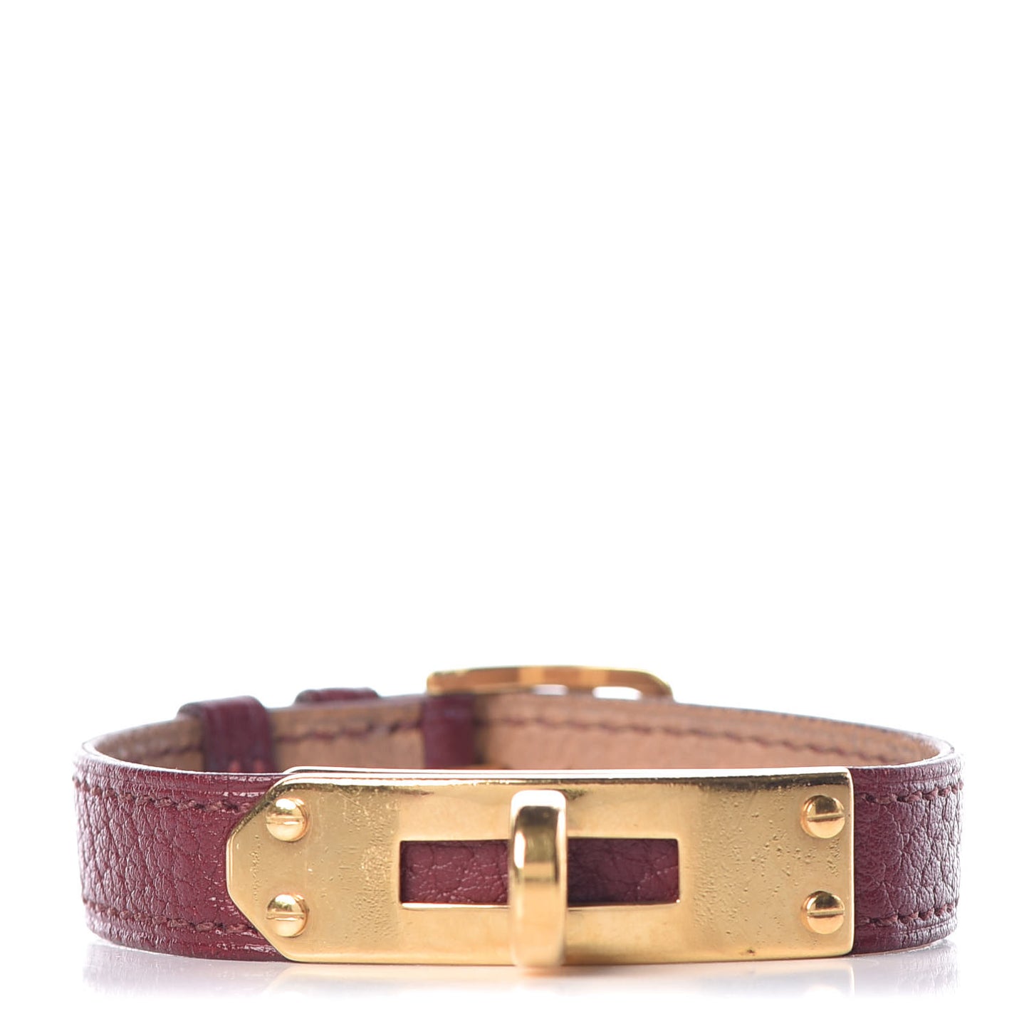 Stainless Steel Chevre de Coromandel 20mm Kelly Cadena Quartz Watch Rouge H