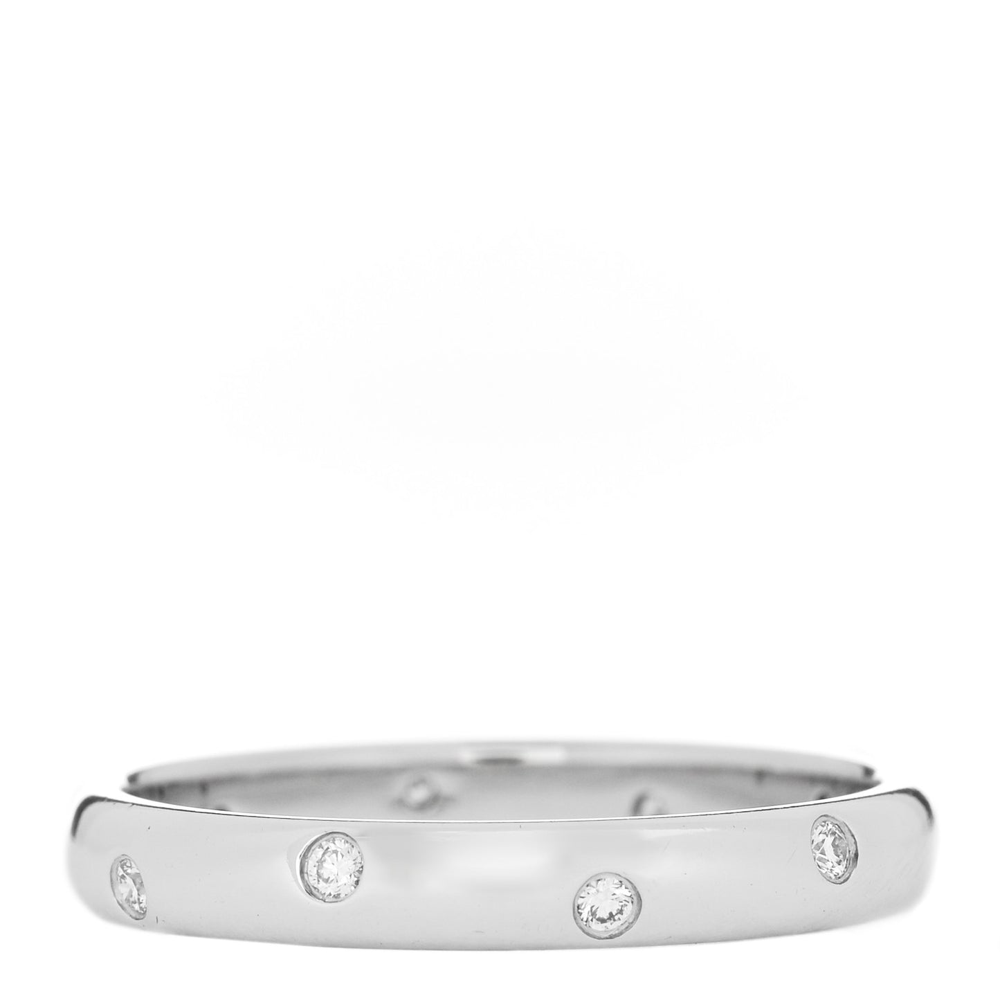 Platinum Diamond 3mm Etoile Band Ring 56 7.5