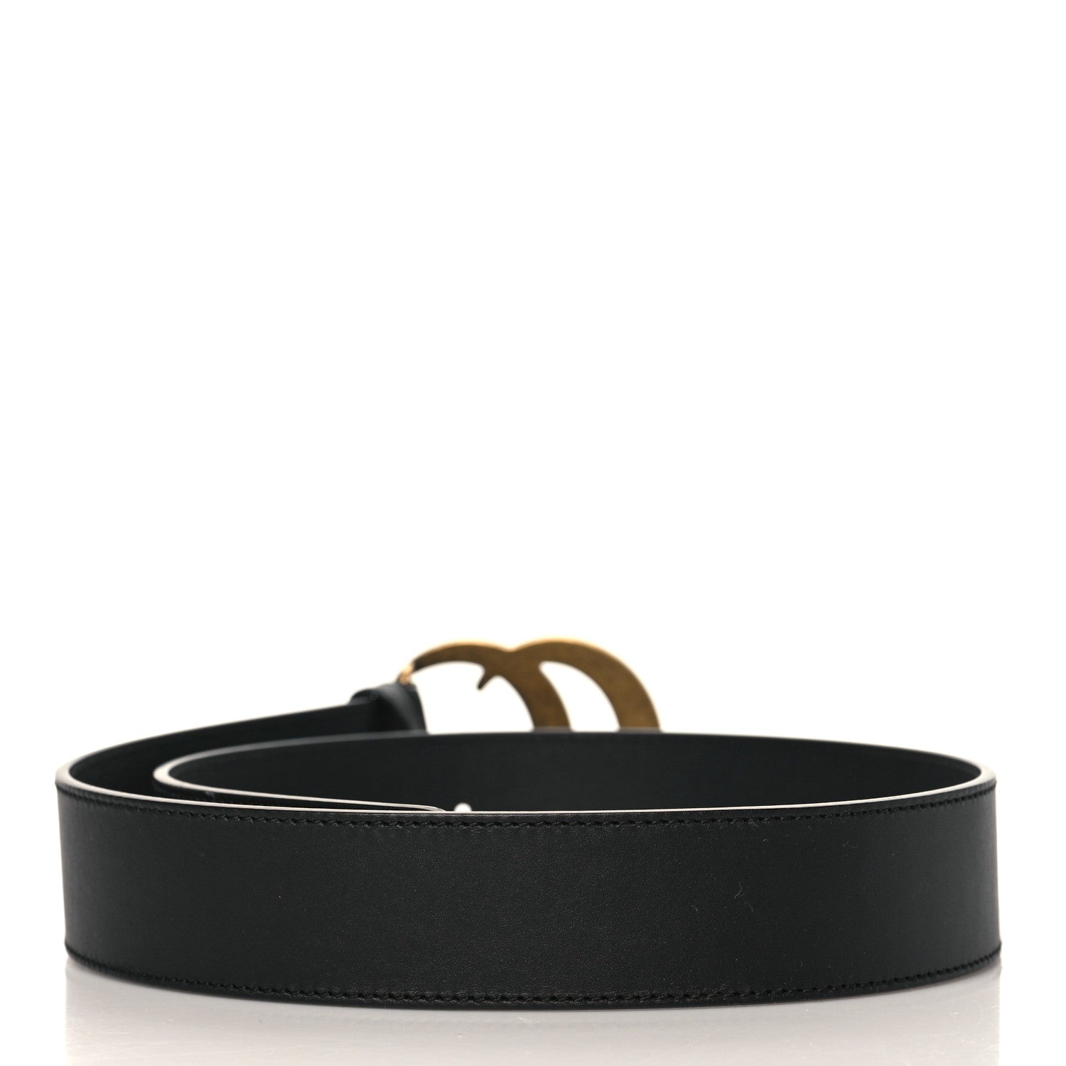 Gucci Calfskin Double G 40mm Belt 75 30 Black 3 of 6