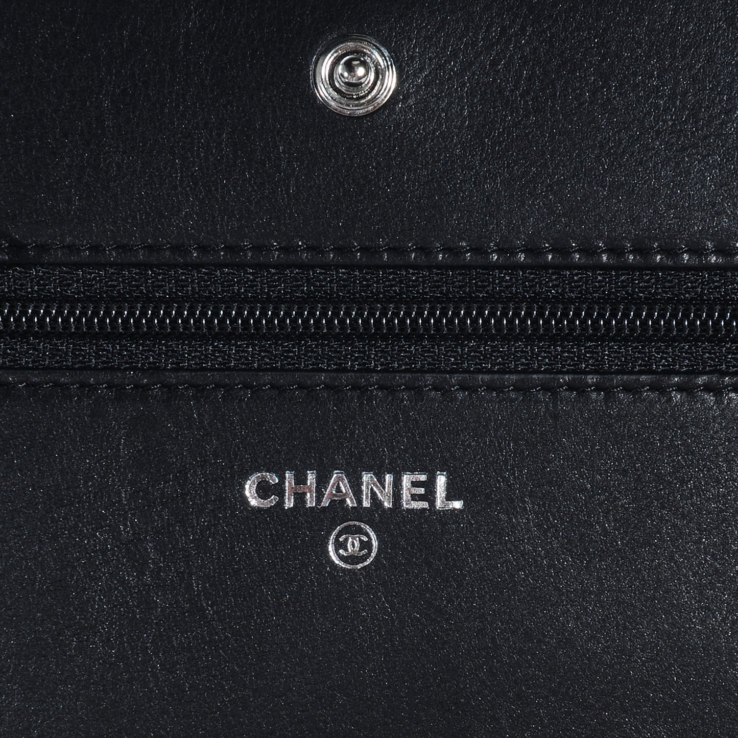 Lambskin Quilted Boy Wallet On Chain WOC So Black