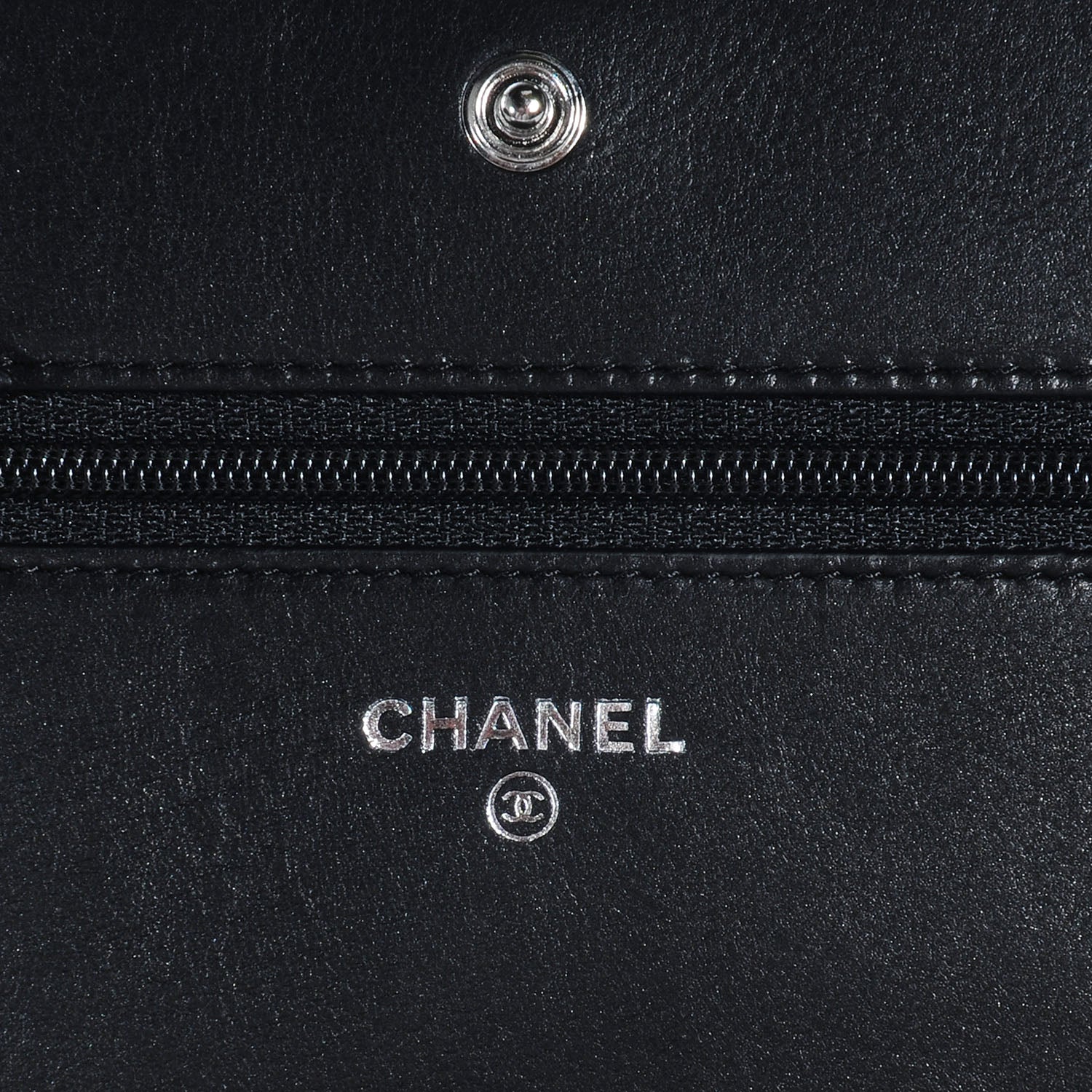Chanel Lambskin Quilted Boy Wallet On Chain WOC So Black 6 of 8