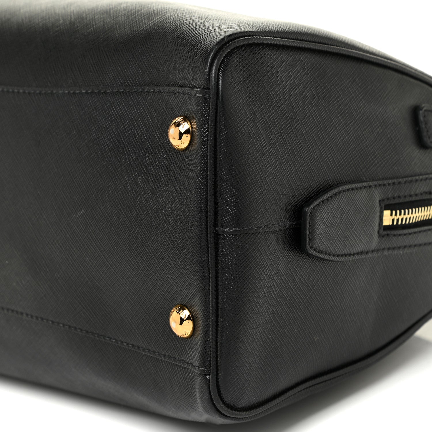 Prada Saffiano Lux Bowler Black 9 of 14
