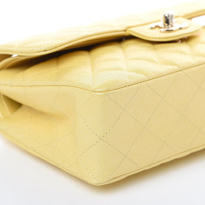 Chanel Iridescent Caviar Quilted Small Double Flap Yellow 9 of 11