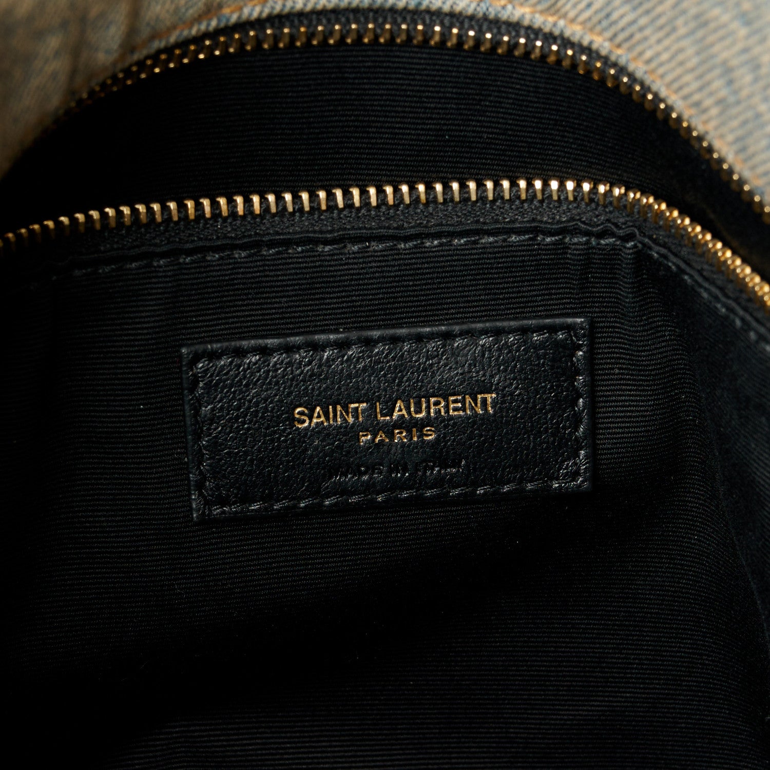 Saint Laurent Denim Quilted Medium Loulou Puffer Monogram Chain Satchel Blue Cinnamon 6 of 10