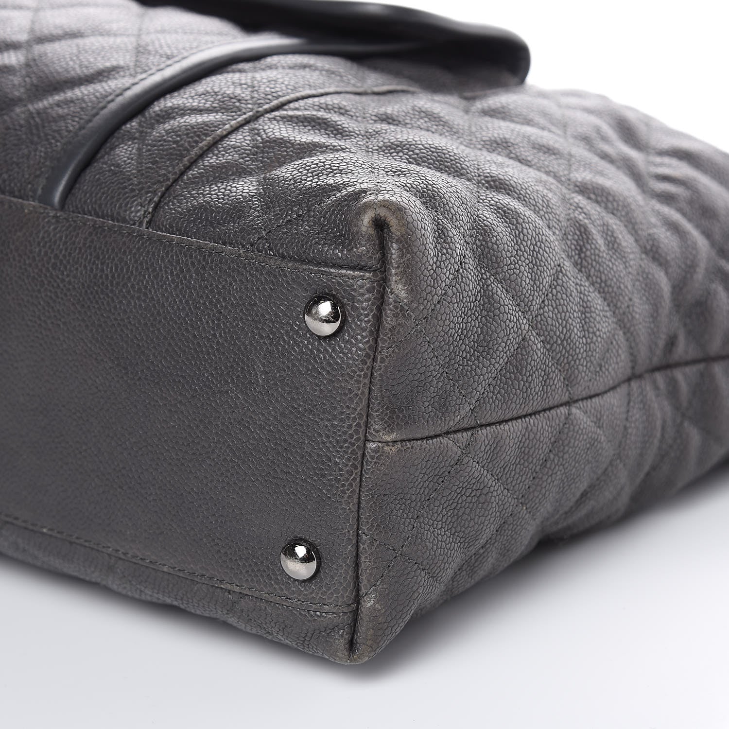 Chanel Caviar Quilted French Riviera Hobo Dark Grey 9 of 17