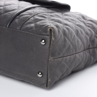 Chanel Caviar Quilted French Riviera Hobo Dark Grey 9 of 17