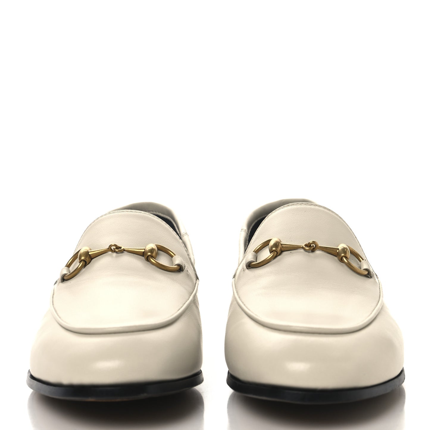 Lambskin Womens Brixton Horsebit Loafers 37 Mystic White