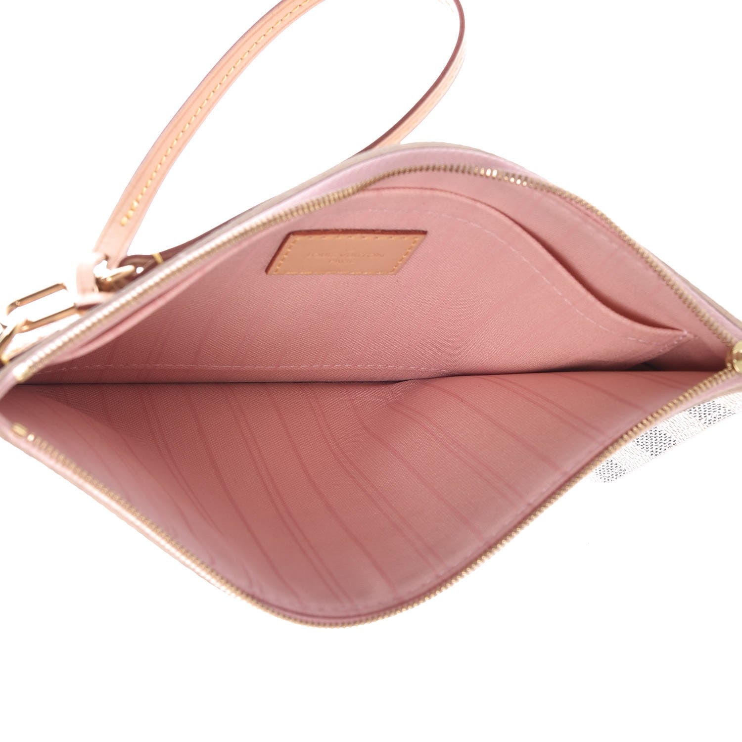 Louis Vuitton Damier Azur Neverfull MM GM Pochette Rose Ballerine 5 of 10