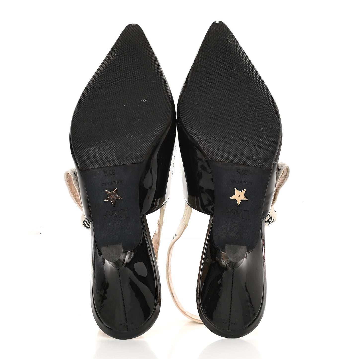 Patent Ribbon J'Adior Slingback 65mm Pumps 37.5 Black