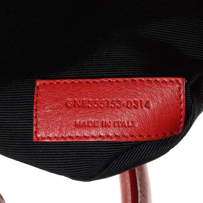 Saint Laurent Calfskin Small Sac De Jour Lipstick Red 7 of 7