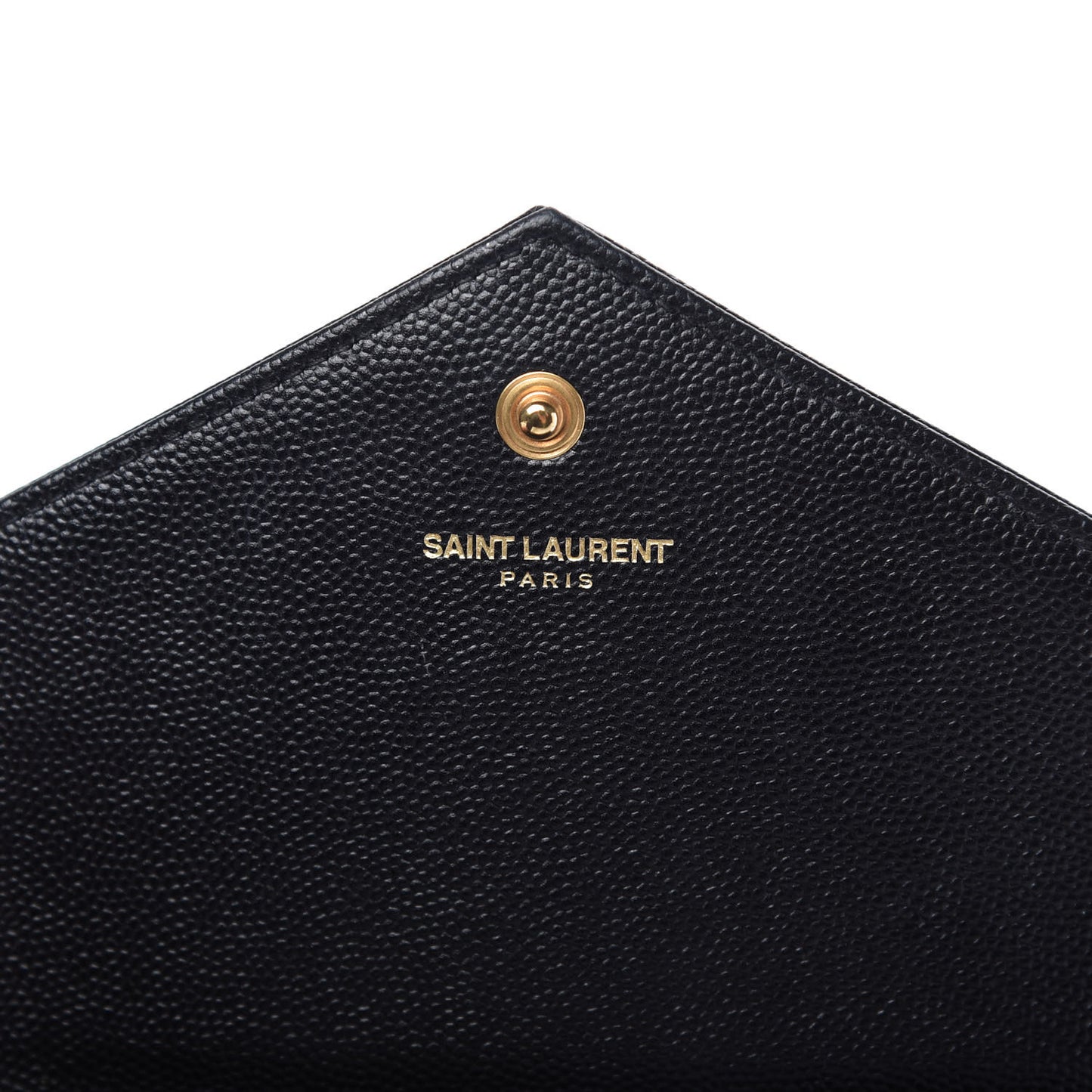 Grain De Poudre Matelasse Chevron Monogram Chain Wallet Black