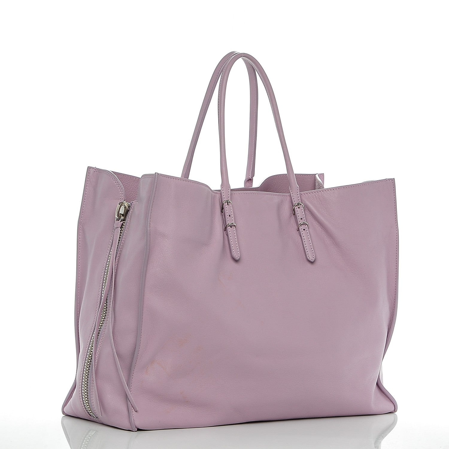 Balenciaga Veau Papier A4 Zip Around Tote Rose Orchid 3 of 8