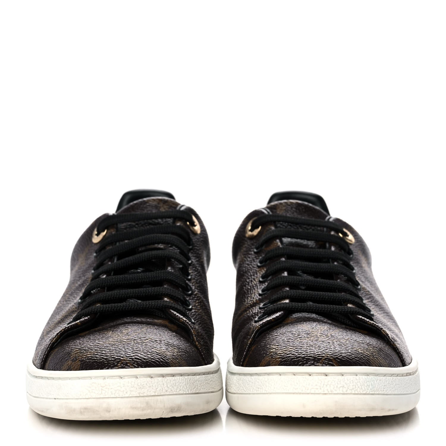 Louis Vuitton Patent Monogram Frontrow Sneakers 38 2 of 9
