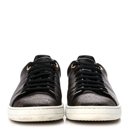 Louis Vuitton Patent Monogram Frontrow Sneakers 38 2 of 9