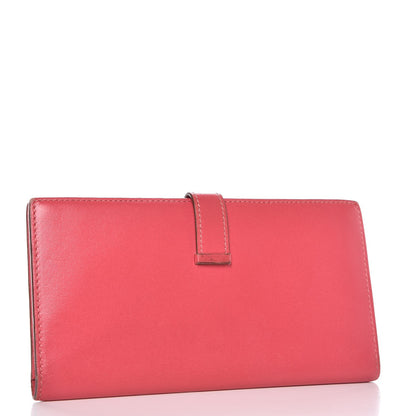 Hermes Tadelakt Bearn Gusset Wallet Rose Azalee 3 of 10