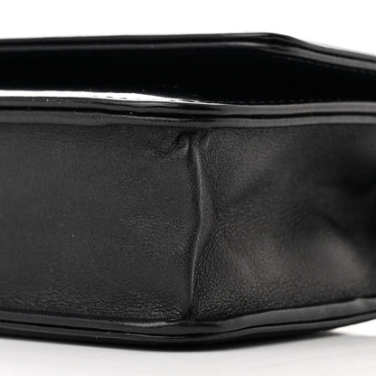 Chanel Glazed Calfskin Boy Wallet On Chain WOC Black 11 of 14