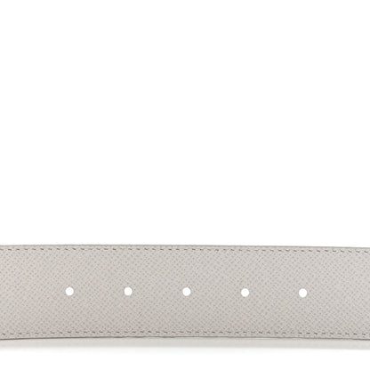 Louis Vuitton Taiga Monogram 40mm LV Initiales Belt 110 44 White 3 of 5