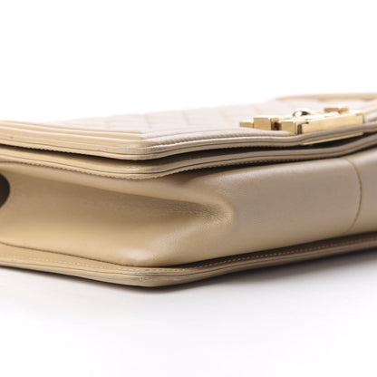 Chanel Lambskin Quilted Medium Boy Flap Beige 5 of 10