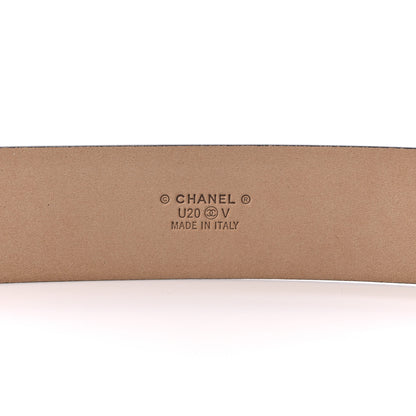 Chanel Calfskin Belt 95 38 Black 3 of 7
