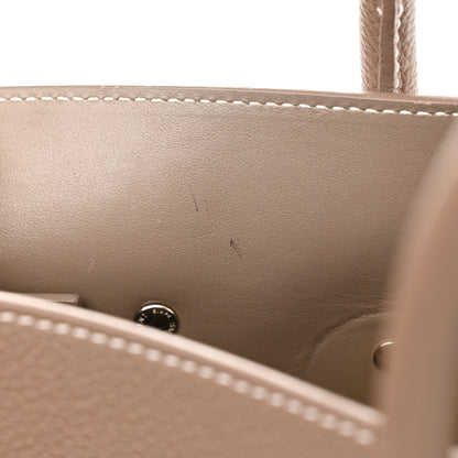 Saint Laurent Grained Calfskin Topstitch Small Classic Sac De Jour Taupe 12 of 16