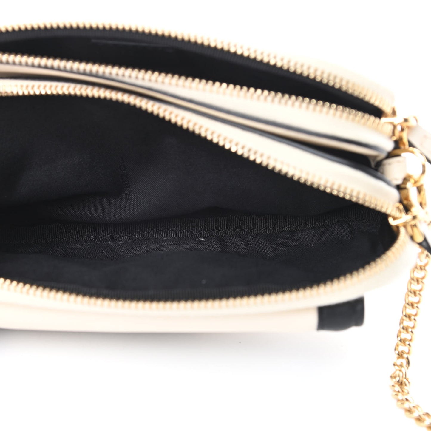 Vitello Grace Matte Bi-Color Easy Baguette Uovo Black