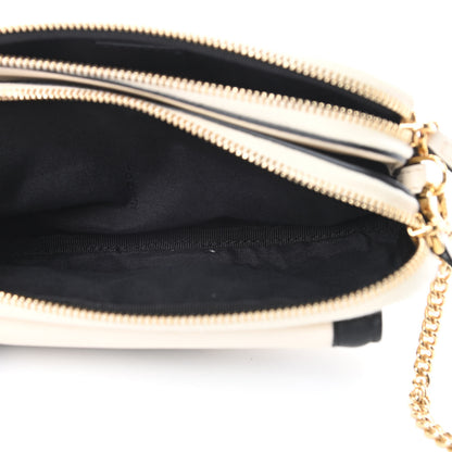 Fendi Vitello Grace Matte Bi-Color Easy Baguette Uovo Black 7 of 12