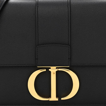 Christian Dior Grained Calfskin 30 Montaigne Flap Bag Black 8 of 10