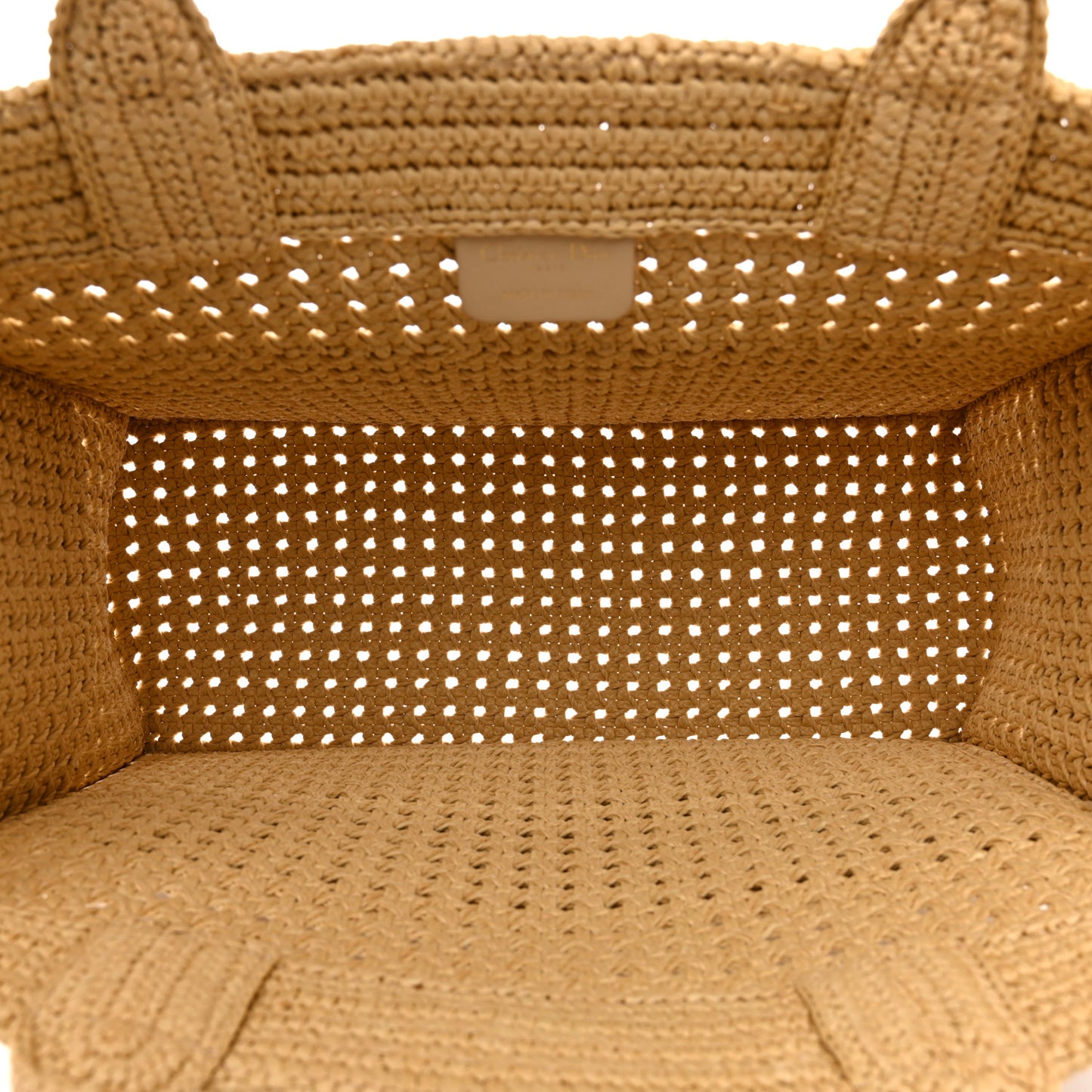 Raffia Medium Book Tote Natural