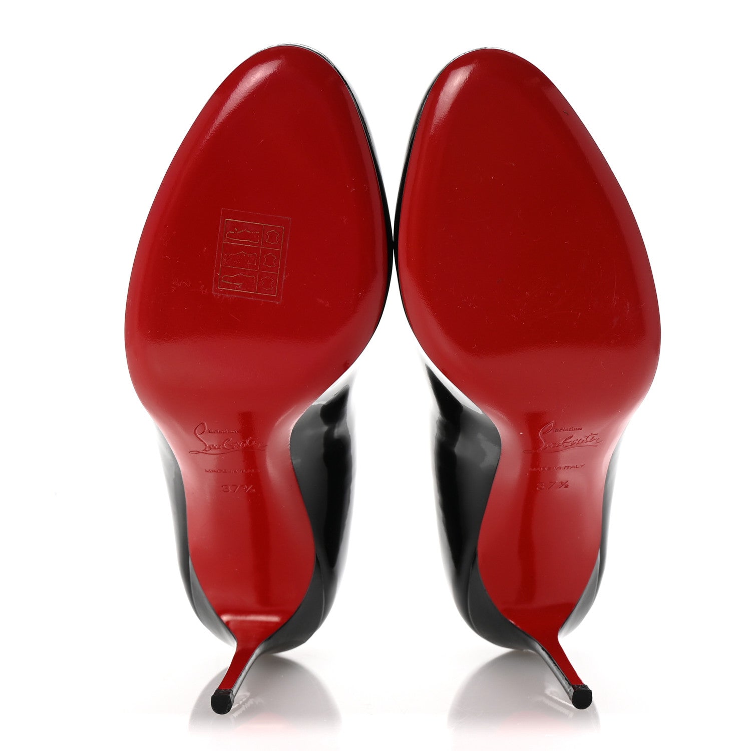 Christian Louboutin Patent Fifi 85 Pumps 37.5 Black 6 of 8