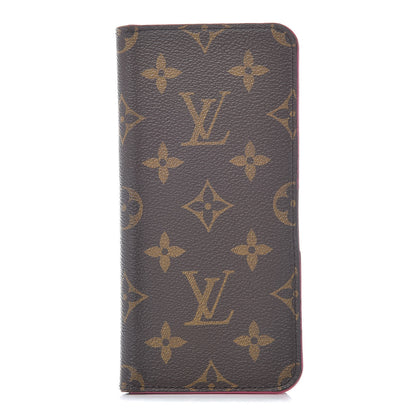 Louis Vuitton Monogram iPhone XS Max Folio Case Rose Pop 1 of 8