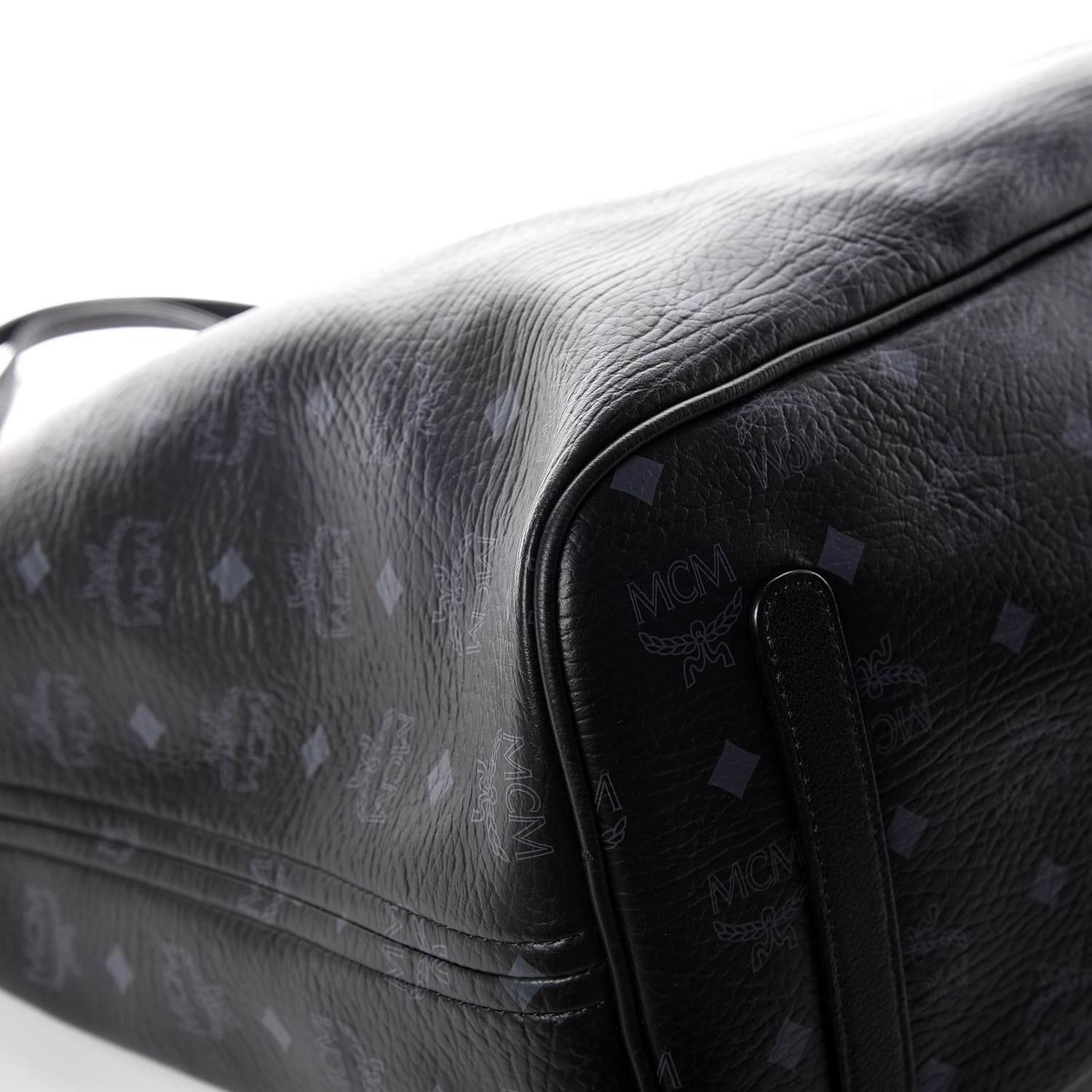 MCM Visetos Large Liz Reversible Shopper Tote Black 17 of 17