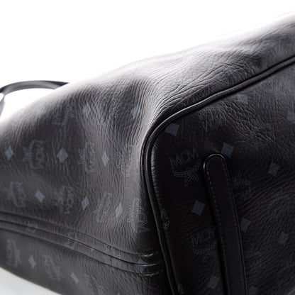 MCM Visetos Large Liz Reversible Shopper Tote Black 17 of 17