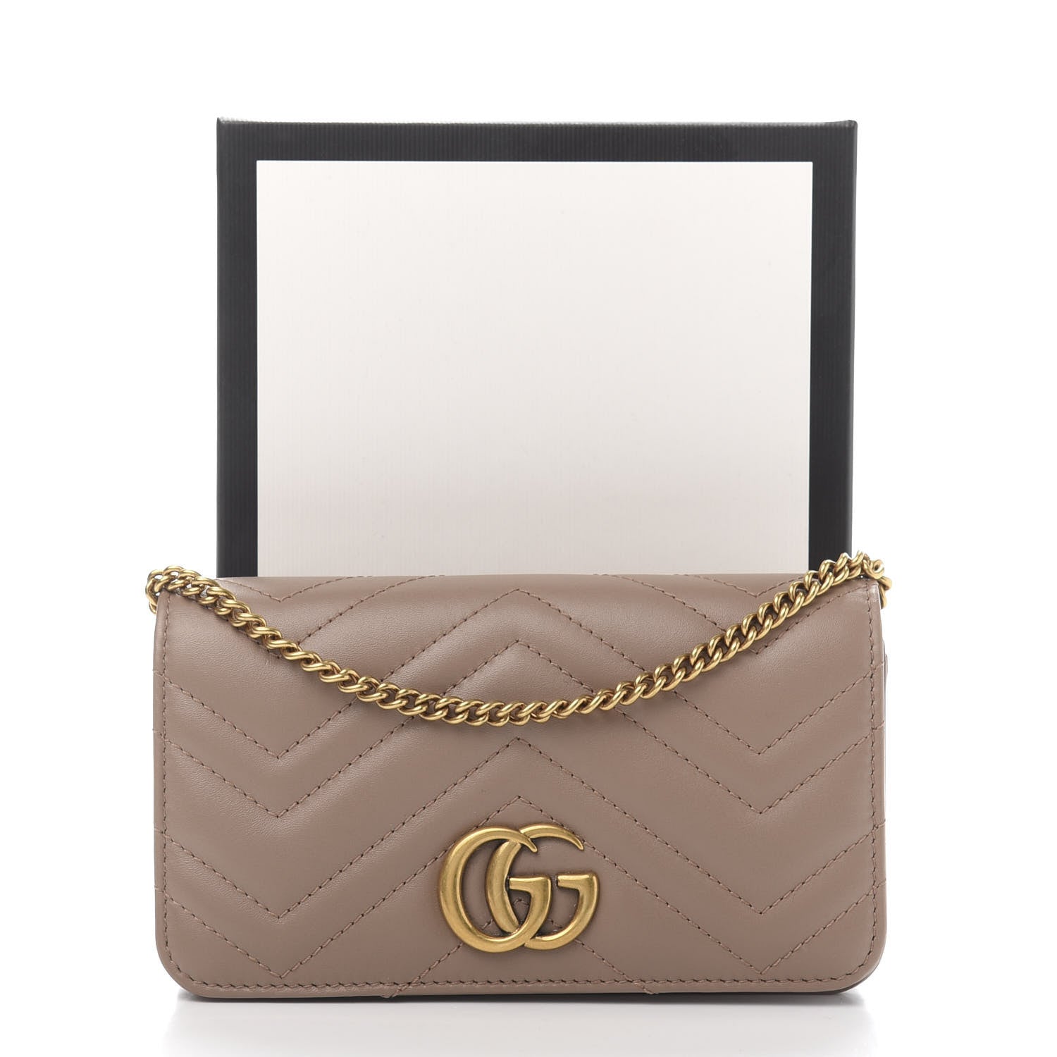 Gucci Calfskin Matelasse GG Marmont Mini Bag Porcelain Rose 11 of 11