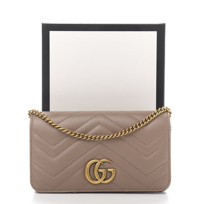 Gucci Calfskin Matelasse GG Marmont Mini Bag Porcelain Rose 11 of 11