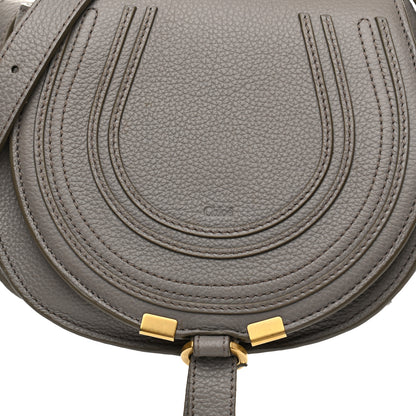 Chloe Calfskin Mini Marcie Round Crossbody Bag Cashmere Grey 12 of 12