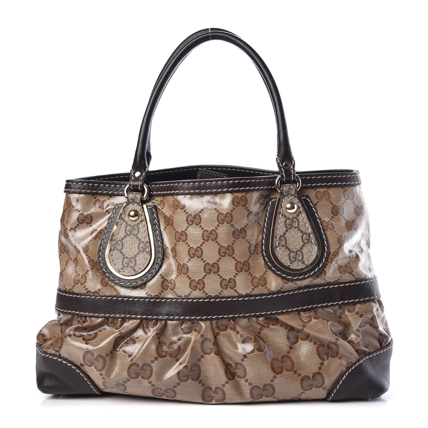 Gucci Crystal Monogram Medium Mix Tote Brown 1 of 16