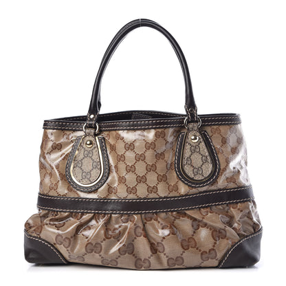Gucci Crystal Monogram Medium Mix Tote Brown 1 of 16