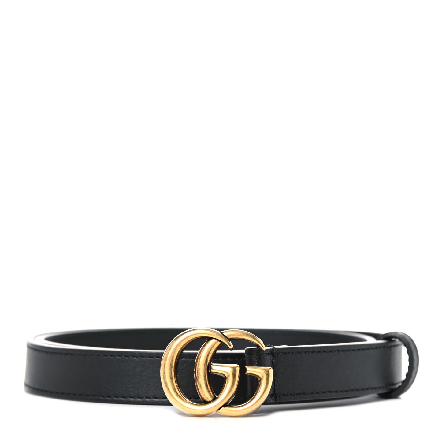 Calfskin Double G 20mm Belt 80 32 Black