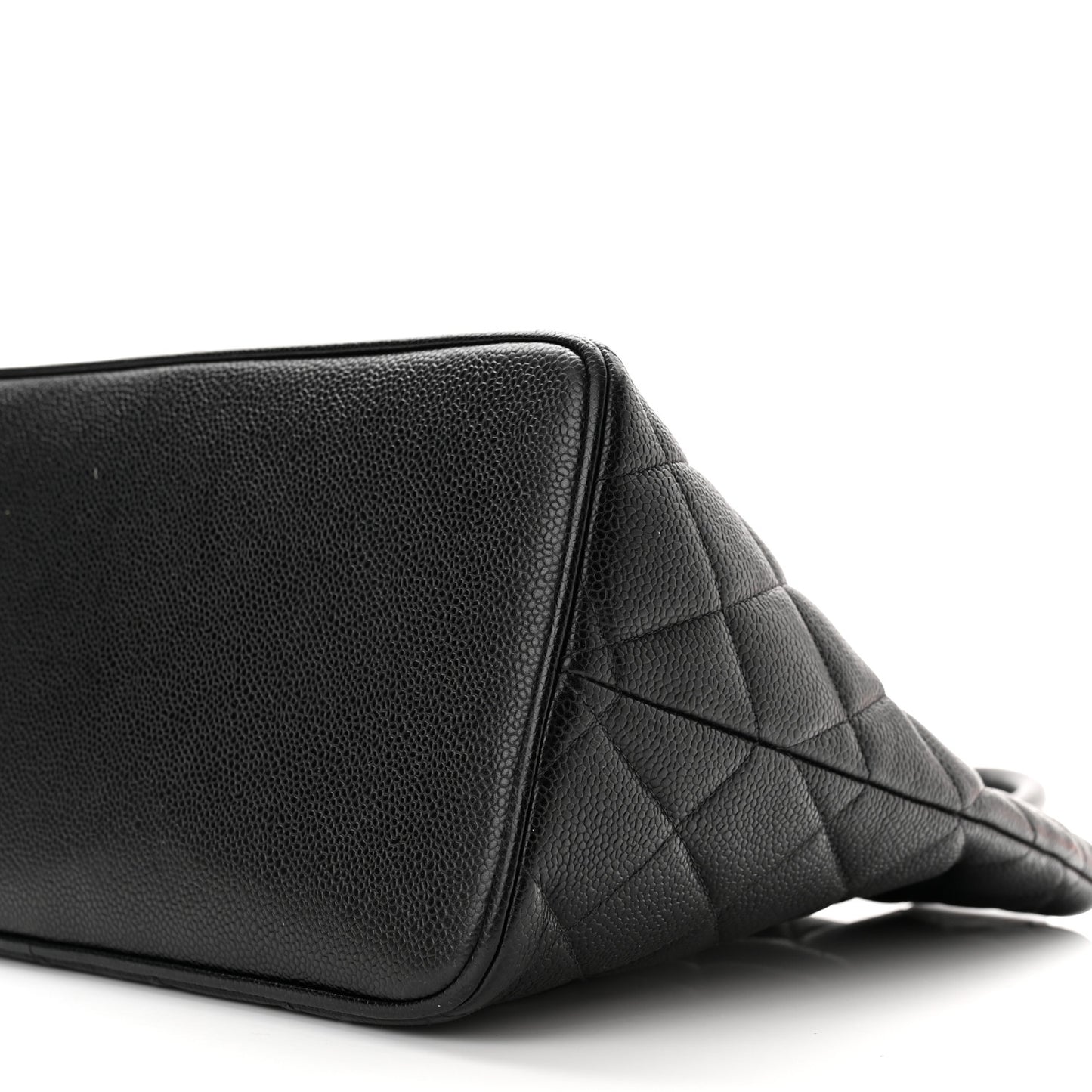 Caviar Quilted Medallion Tote Black