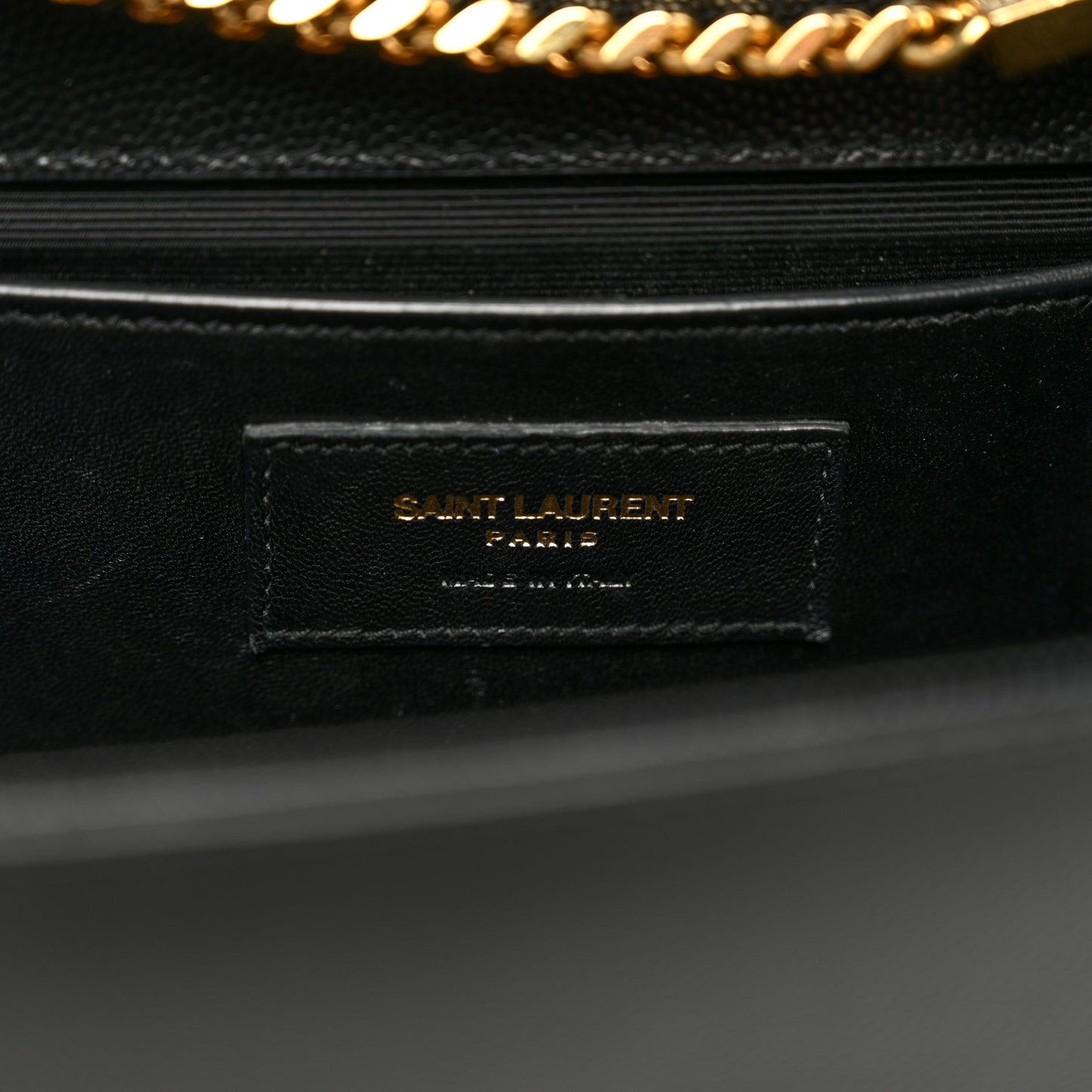 Grain De Poudre Medium Classic Monogram Kate Satchel Black