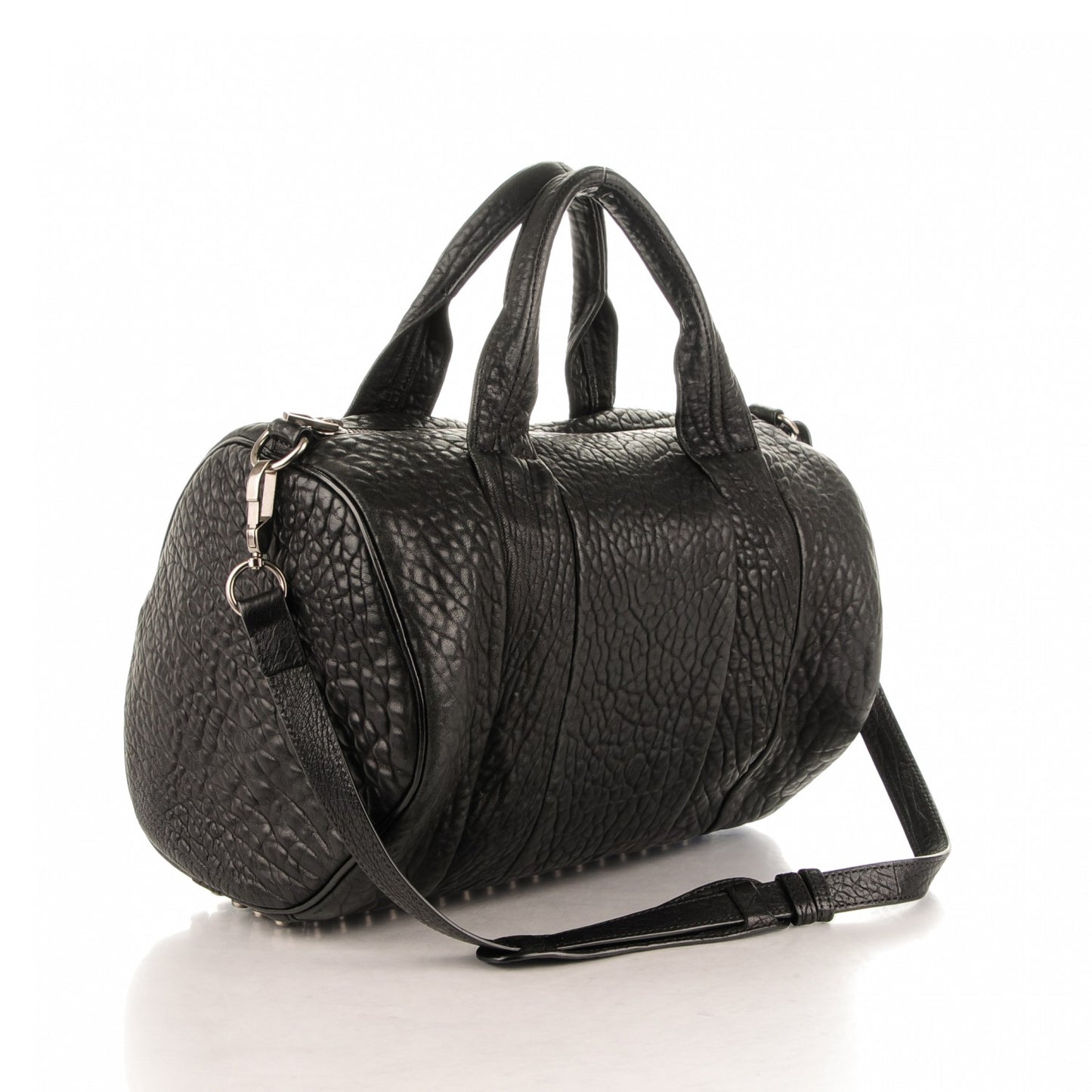 Pebbled Lambskin Rocco Black Nickel Hardware