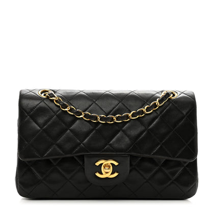 Chanel Lambskin Quilted Small Double Flap Black 1 of 12