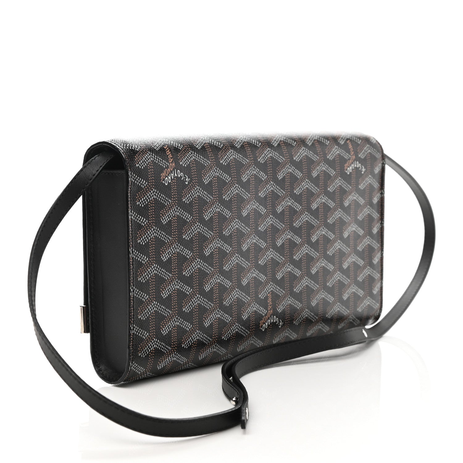Goyard Goyardine Monte Carlo Bois Clutch With Strap Black 2 of 7