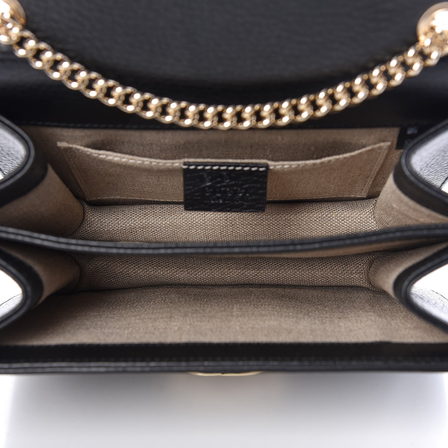 Gucci Dollar Calfskin Small Interlocking G Shoulder Bag Black 5 of 10