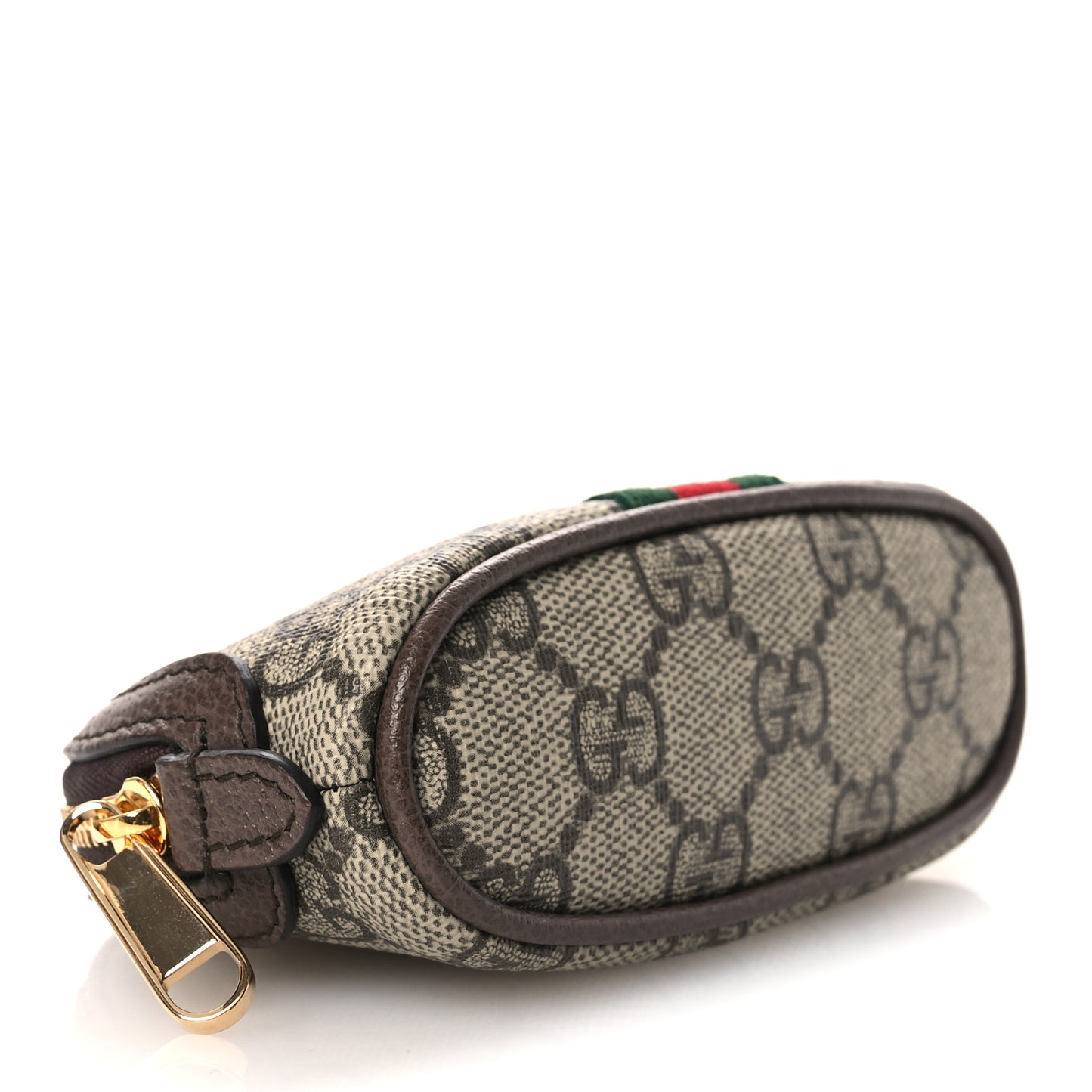 GG Supreme Monogram Web Ophidia Dome Key Pouch Beige New Acero