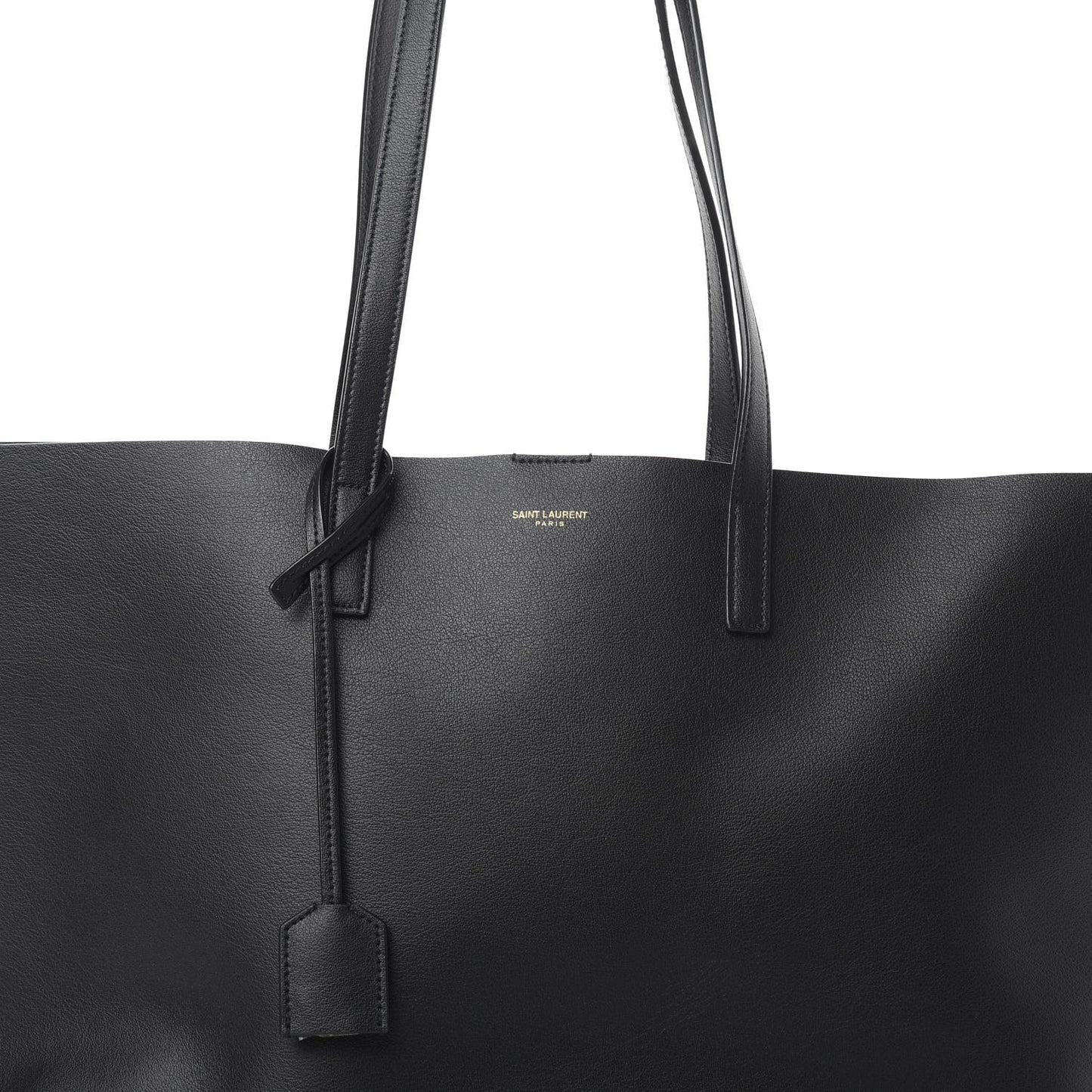 Calfskin Large Shopping Tote Black