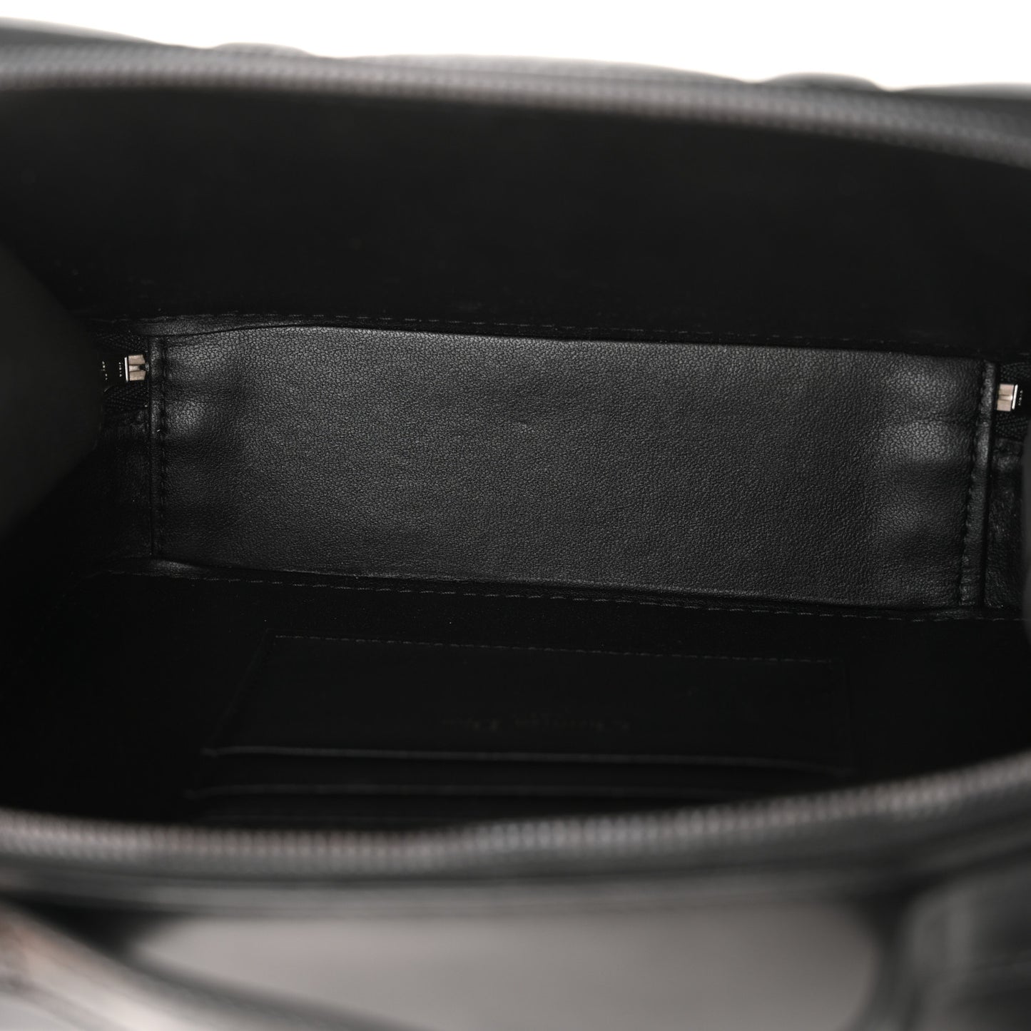 Calfskin Macrocannage Caro Box Bag Black
