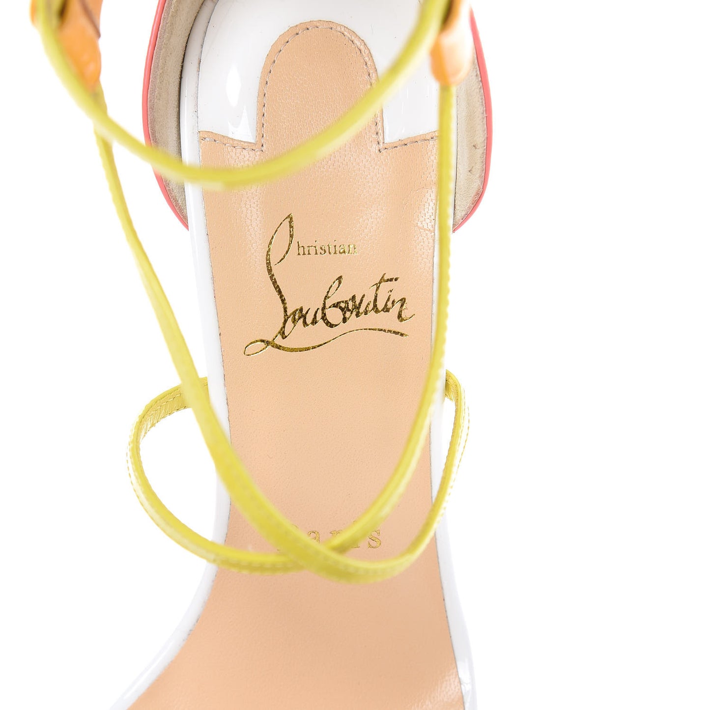 Patent Calfskin Choca 100 Sandals 37 Multicolor