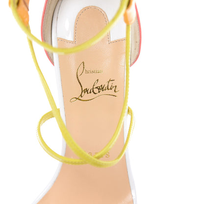 Christian Louboutin Patent Calfskin Choca 100 Sandals 37 Multicolor 7 of 11